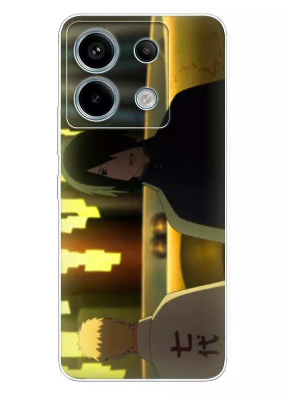 Xiaomi Redmi Note 13 Pro чехол с аниме силиконовый - Боруто Инь и ян