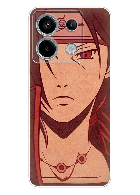 Чехол для Xiaomi Redmi Note 13 Pro - Итачи Учиха крупным планом, Наруто и Боруто, Naruto and Boruto