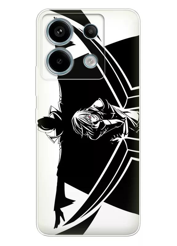Xiaomi Redmi Note 13 Pro чехол силиконовый - Лелуш Ламперуж главный герой аниме Code Geass