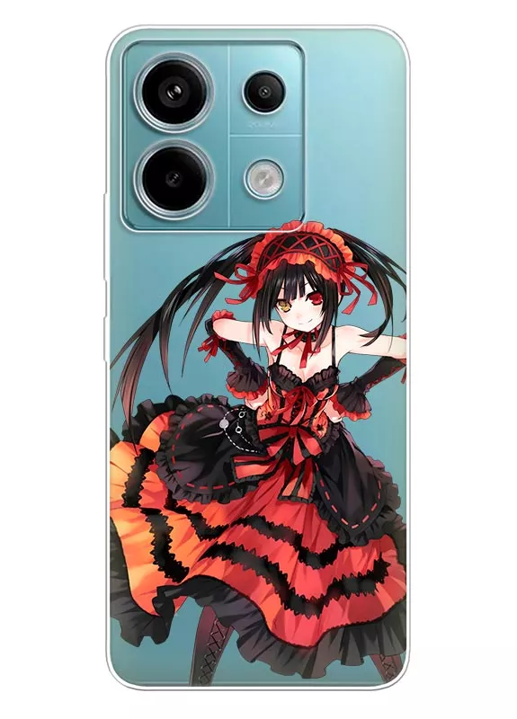 Xiaomi Redmi Note 13 Pro аниме чехол из прозрачного силикона - Date A Live Куруми Токисаки