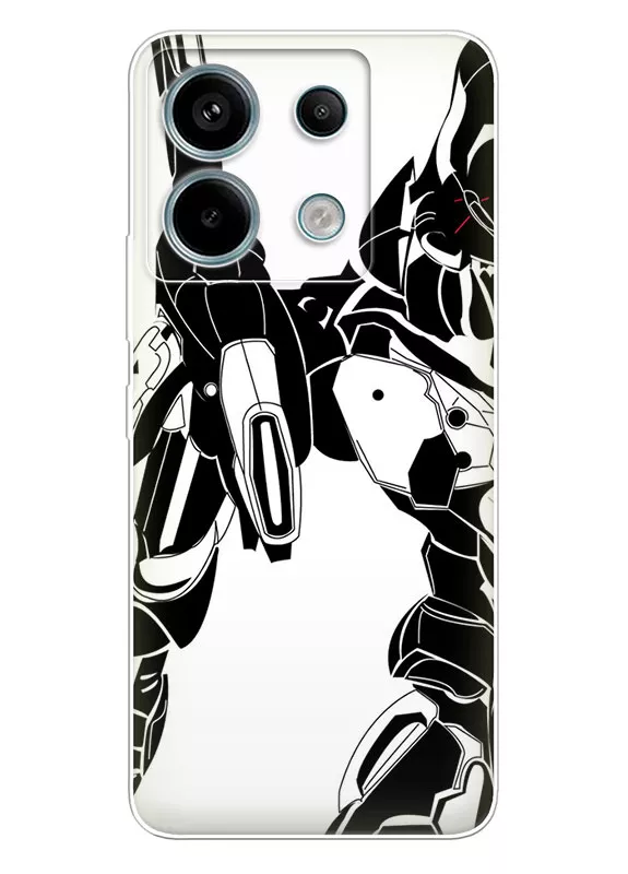 Чехол для Xiaomi Redmi Note 13 Pro - Евангелион Evangelion Unit-01 вектор-арт