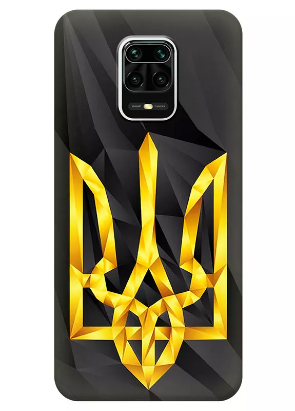Чехол на Xiaomi Redmi Note 9 Pro с геометрическим гербом Украины