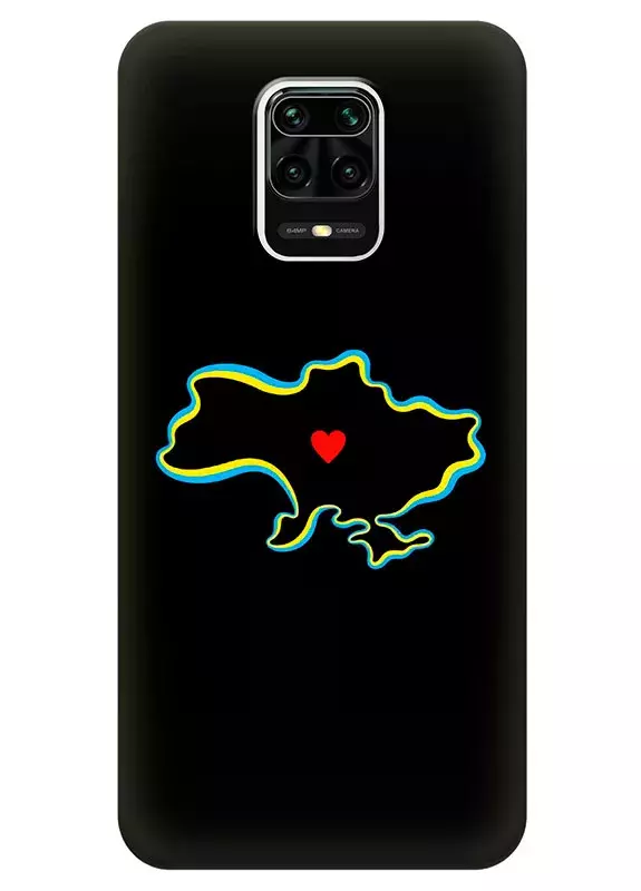 Чехол на Xiaomi Redmi Note 9S для патриотов Украины - Love Ukraine