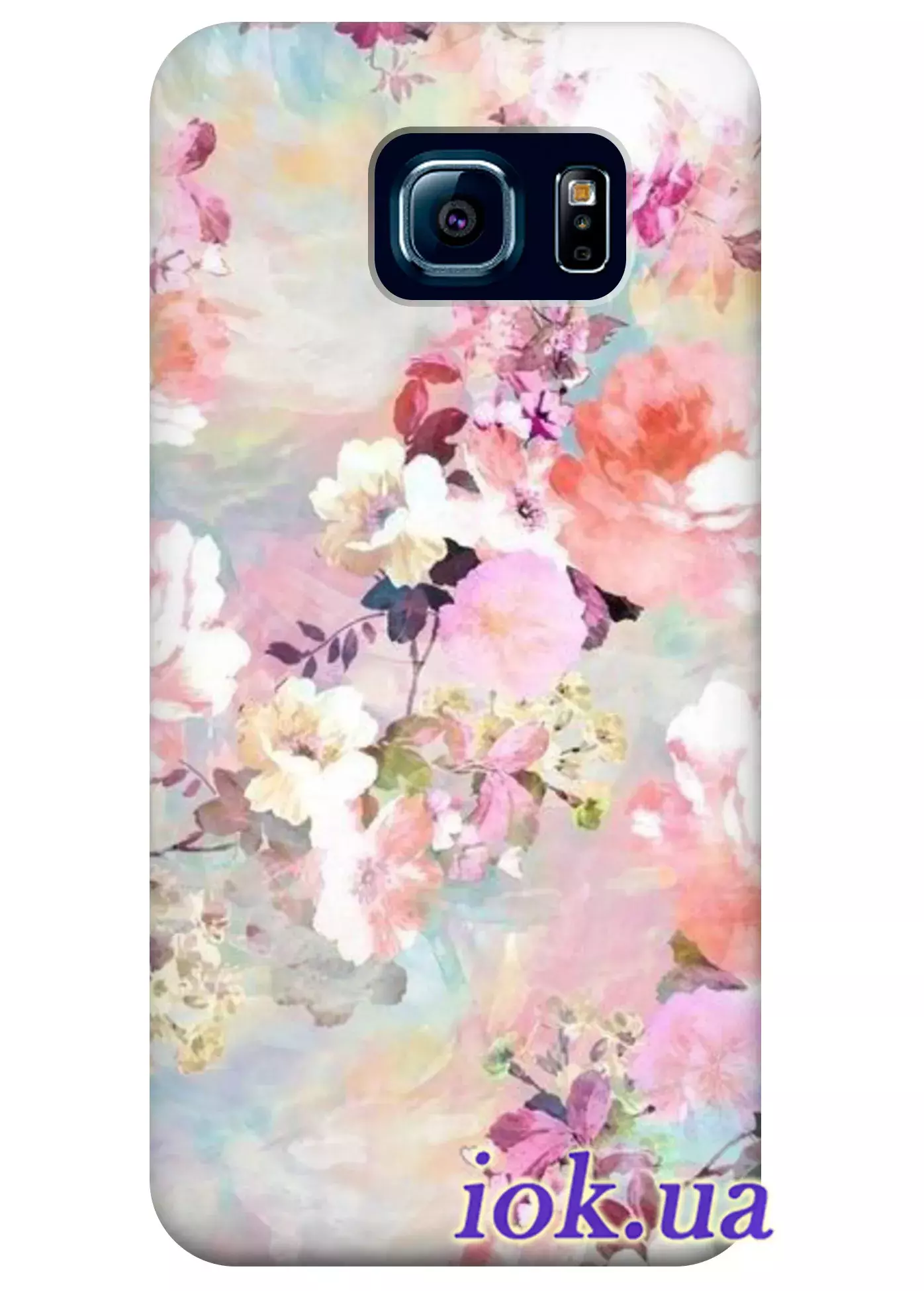 Чехол для Galaxy S6 Edge - Нежные цветы
