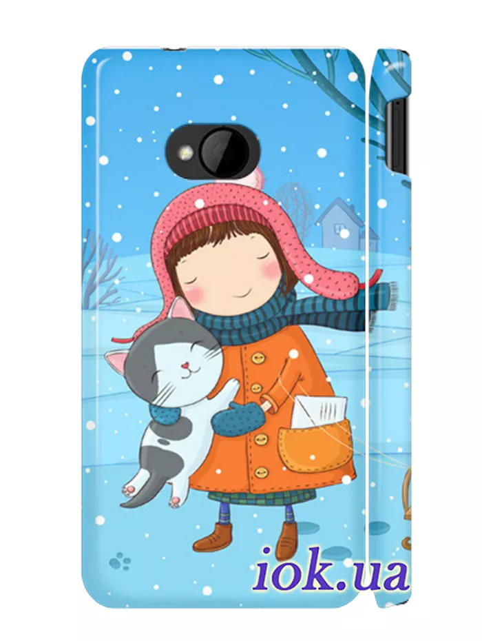Чехол для HTC One - Зима