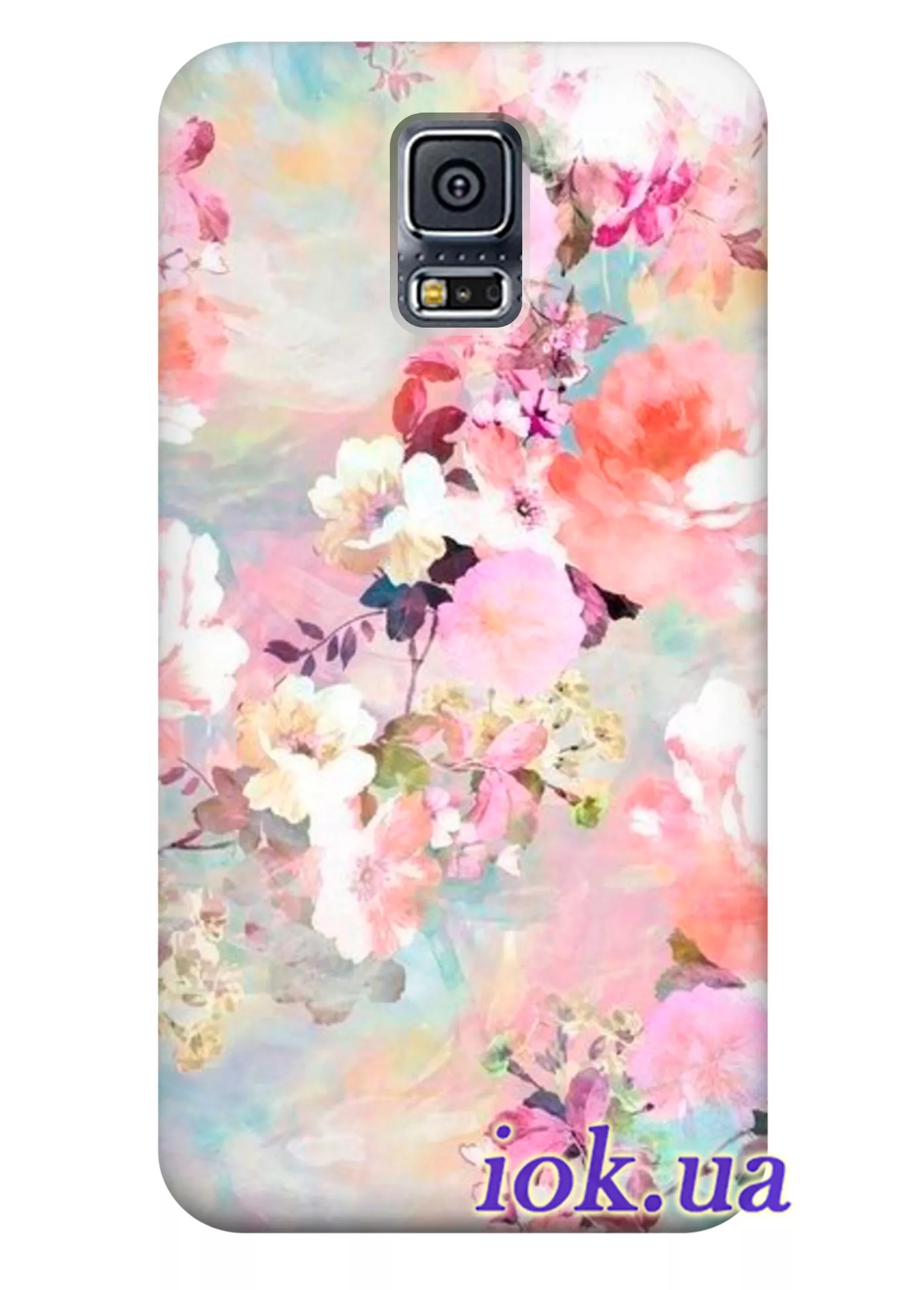Чехол для Galaxy S5 Plus - Очаровательные цветы