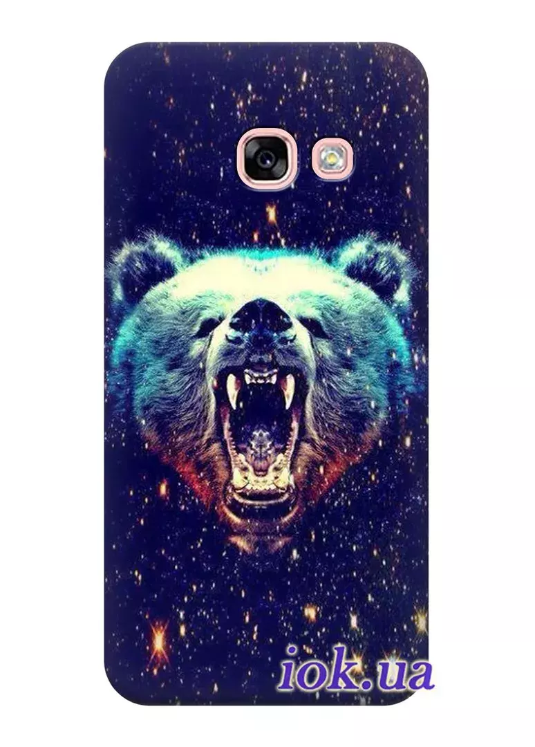 Чехол для Galaxy A7 2017 - Злой медведь