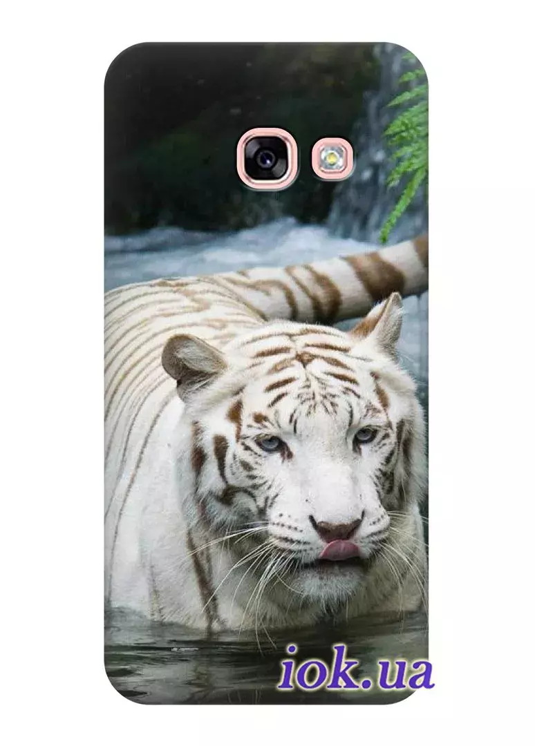 Чехол для Galaxy A7 2017 - Рыжий тигр