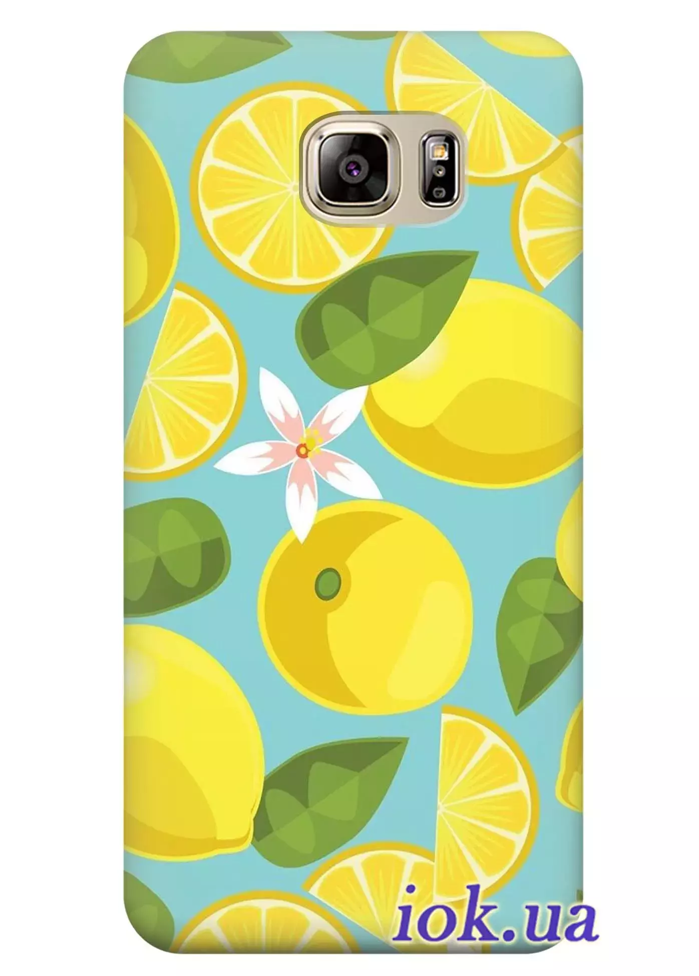 Чехол для Galaxy S7 - Лимоны 