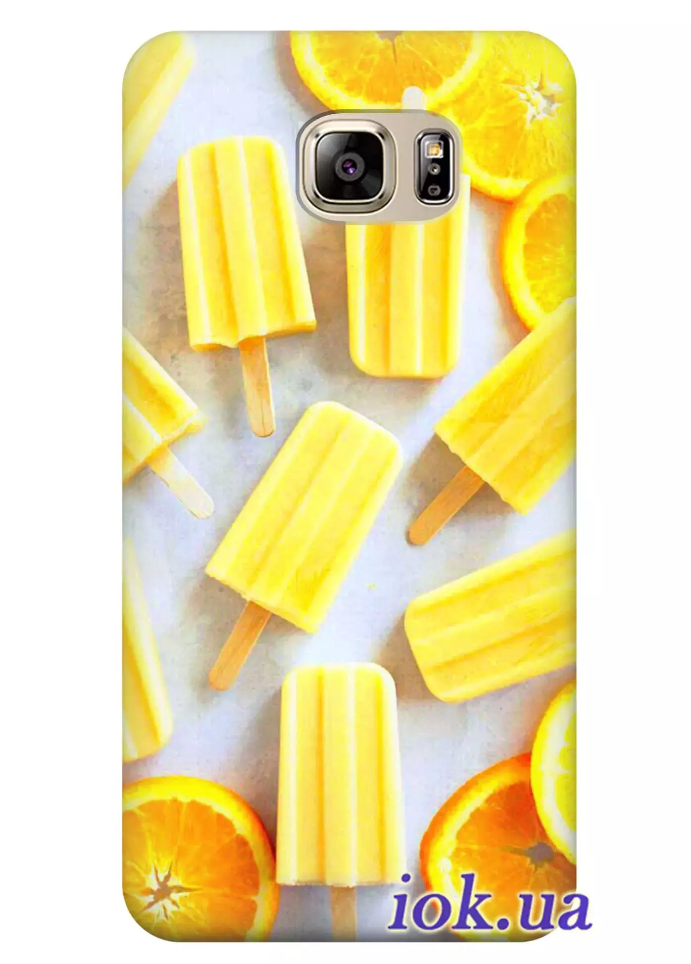 Чехол для Galaxy S7 Edge - Апельсиновое мороженное 