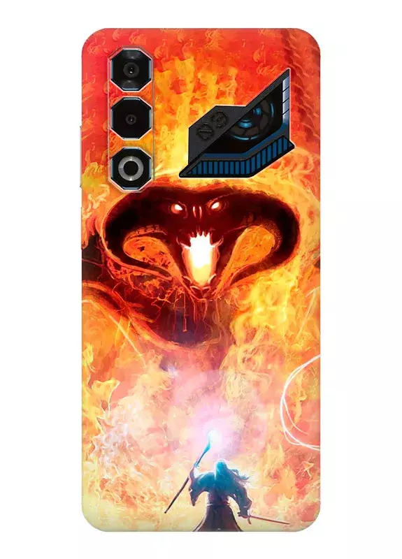 Чехол для ZTE Nubia Neo 3 GT - Властелин колецГендальф сражается против огненного Балрога