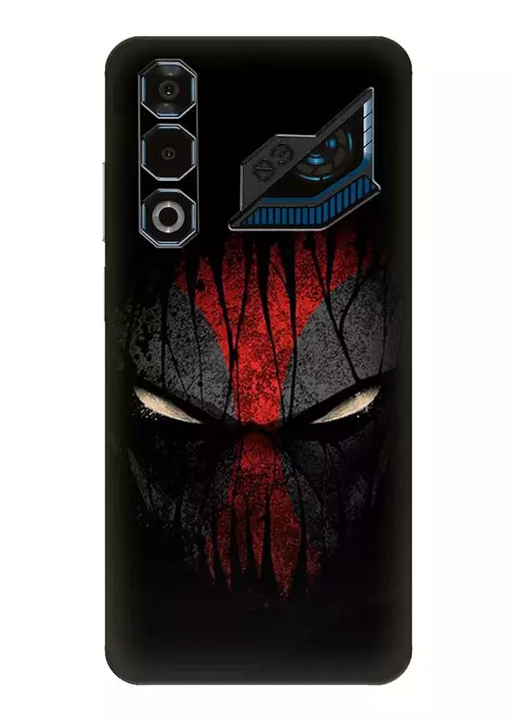 Чехол для ZTE Nubia Neo 3 GT - Дэдпул, Deadpool маска Уэйда Уилсона в тени крупным планом