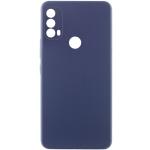 Чехол Silicone Cover Lakshmi Full Camera (AAA) для Motorola Moto E40, Темно-синий / Midnight blue